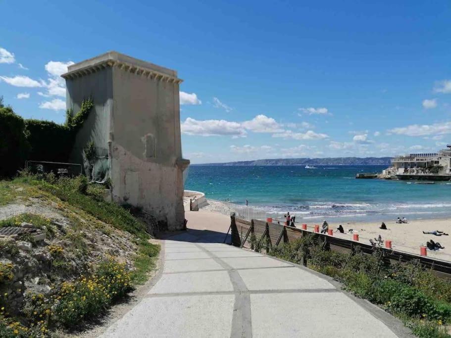 Magnifique Appartement T4, Plage Des Catalans Marseille Eksteriør billede