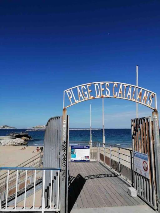 Magnifique Appartement T4, Plage Des Catalans Marseille Eksteriør billede